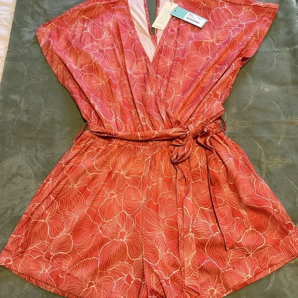 Shore Orange and white print jumper NWT (XL) - Picture 3 of 4